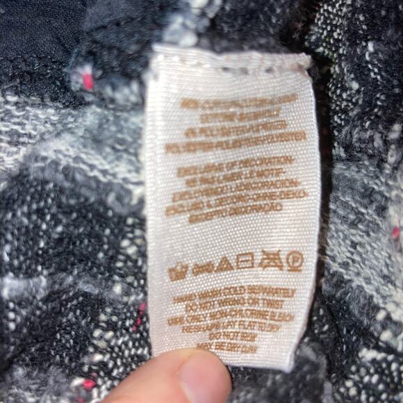 Free People Walk in the Park Plaid Burlap Cowl Pullover Tunic-XS - Picture 11 of 13